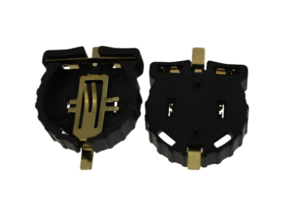 Suporte patch marrom para bateria bot&atilde;o CR1220 - Imagem 1