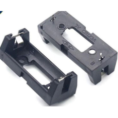 Porta-bateria em caixa para CR123A tipo placa plug-in