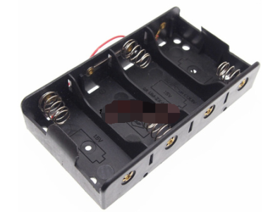 Caixa porta-pilhas para 4 LR14 sem tampa - Imagem 1