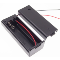 Suporte para 1 pilha AA com interruptor e tampa