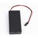 Porta-pilhas para 2 AA com conector Dupont f&ecirc;mea 1x2, interruptor e tampa - Thumb - 1