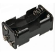 Porta-pilhas para 4x AA com conector para bateria 9V, sem tampa - Thumb - 1