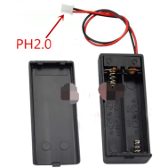 Porta-pilhas 2x AAA com conector PH2.0, interruptor e tampa
