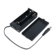 Caixa para 2 c&eacute;lulas 18650 com tampa, interruptor ON-OFF e conector DC 5,5&times;2,1 - Thumb - 1