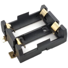 Caixa porta-bateria para 2 baterias 18350 SMD/SMT