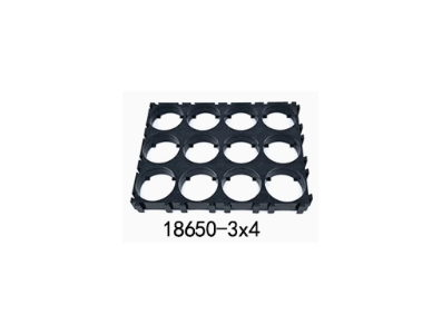 Suporte para 12 baterias 18650 em configura&ccedil;&atilde;o 3x4 com di&acirc;metro de furo de 18,5 mm - Imagem 1