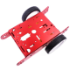 Kit de chassi em alum&iacute;nio para carro rob&ocirc; inteligente 2WD, vermelho (DIY) - Thumb - 1
