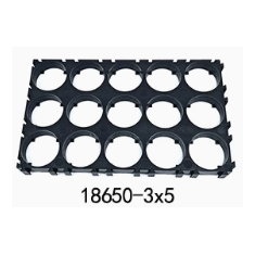 Suporte 3x5 para baterias 18650 com furo de 18,5 mm