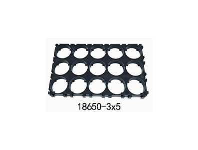 Suporte 3x5 para baterias 18650 com furo de 18,5 mm - Imagem 1