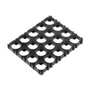 Suporte para 20 baterias 18650 (4x5) com di&acirc;metro de furo 18,5 mm