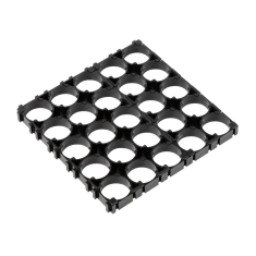 Suporte 5x5 para baterias 18650 com di&acirc;metro de furo 18,5 mm