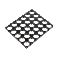 Suporte para baterias 18650 5x6 com di&acirc;metro de furo 18,5 mm