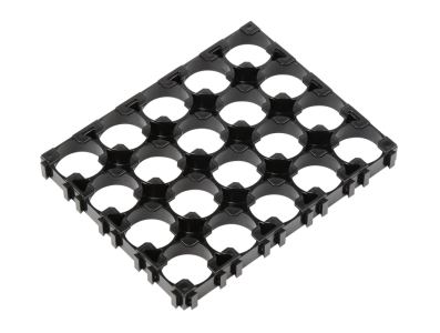 Suporte &agrave; prova de fogo para 4x5 baterias 18650 com di&acirc;metro do furo 18,4 mm - Imagem 1