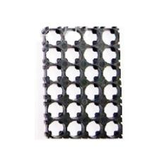 Suporte ign&iacute;fugo para baterias 18650 4 x 6 com di&acirc;metro de furo 18,4 mm