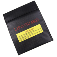 Bolsa de prote&ccedil;&atilde;o antiexplos&atilde;o preta para bateria de l&iacute;tio
