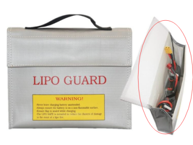 Bolsa de prote&ccedil;&atilde;o anti-explos&atilde;o para baterias de l&iacute;tio - Imagem 1