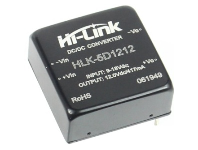 M&oacute;dulo Conversor DC-DC HLK-5D1212 9-18V para 12V - Imagem 1