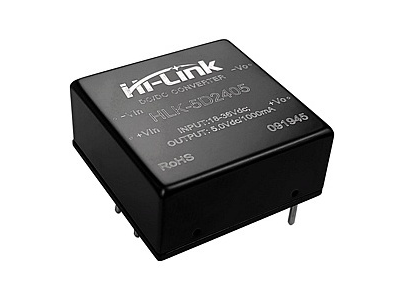 M&oacute;dulo conversor DC-DC HLK-5D2405 18-36V para 5V - Imagem 1