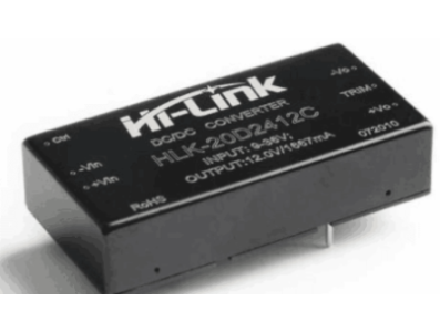 M&oacute;dulo conversor DC-DC HLK-20D2412C 9-38 V para 12 V - Imagem 1