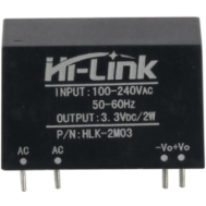 M&oacute;dulo de alimenta&ccedil;&atilde;o AC-DC HLK-2M03 220V para 3,3V