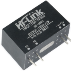 HLK-2M12 M&oacute;dulo Fonte AC-DC 220V para 12V, Conversor DC-DC
