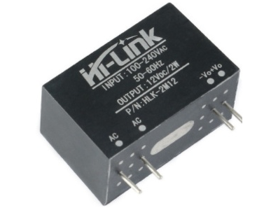 HLK-2M12 M&oacute;dulo Fonte AC-DC 220V para 12V, Conversor DC-DC - Imagem 1