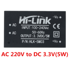 HLK-5M03 M&oacute;dulo Fonte AC-DC 220V para 3,3V, Conversor de Tens&atilde;o