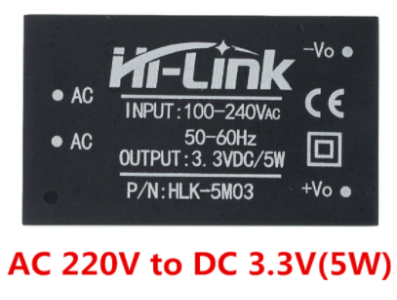 HLK-5M03 M&oacute;dulo Fonte AC-DC 220V para 3,3V, Conversor de Tens&atilde;o - Imagem 1