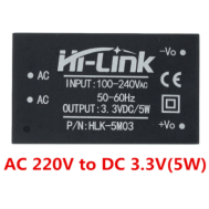 HLK-5M03 M&oacute;dulo Fonte AC-DC 220V para 3,3V, Conversor de Tens&atilde;o