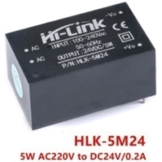 M&oacute;dulo fonte AC-DC HLK-5M24 220V para 24V