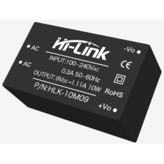 M&oacute;dulo fonte AC-DC HLK-10M09 220V para 9V
