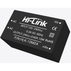 M&oacute;dulo Fonte AC-DC HLK-10M24 220V para 24V