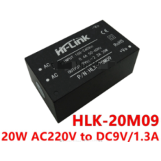M&oacute;dulo HLK-20M09 AC-DC 220V para 9V, conversor DC-DC