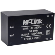 M&oacute;dulo fonte AC-DC HLK-20M12 220V para 12V, conversor de tens&atilde;o