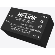 HLK-20M15 M&oacute;dulo Fonte AC-DC 220V para 15V