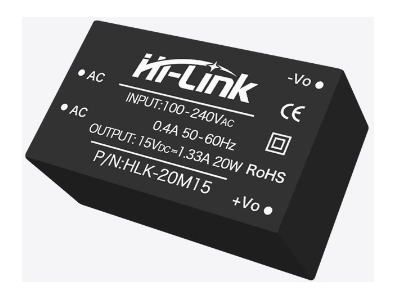 HLK-20M15 M&oacute;dulo Fonte AC-DC 220V para 15V - Imagem 1