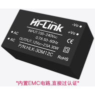 HLK-30M12C M&oacute;dulo Fonte AC-DC 220V para 12V Conversor DC-DC