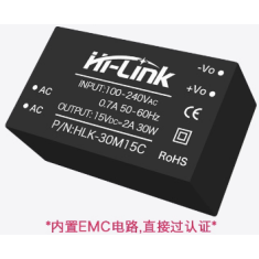 M&oacute;dulo fonte AC-DC 220V para 15V HLK-30M15C