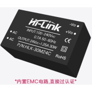 M&oacute;dulo conversor AC-DC HLK-30M24C 220V para 24V