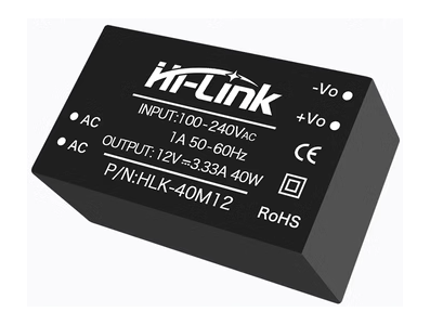 M&oacute;dulo fonte AC-DC HLK-40M12 220V para 12V, conversor de alimenta&ccedil;&atilde;o - Imagem 1