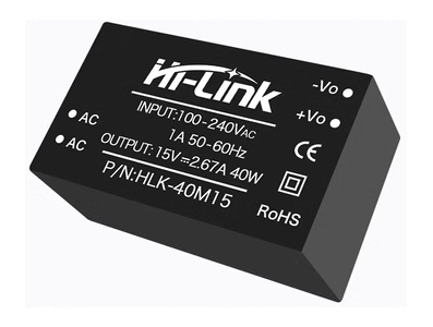 M&oacute;dulo fonte AC-DC HLK-40M15 220V para 15V - Imagem 1