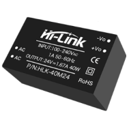 M&oacute;dulo Fonte AC-DC HLK-40M24 220V para 24V