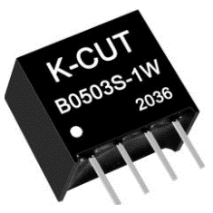K-CUT B0503S-1W M&oacute;dulo Conversor DC-DC Isolado Step-down 5 V para 3,3 V 1 W