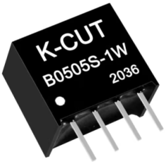 K-CUT B0505S-1W Conversor DC-DC isolado 5 V para 5 V 1 W