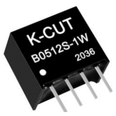 Conversor DC-DC isolado K-CUT B0512S-1W elevador 5 V para 12 V