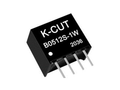Conversor DC-DC isolado K-CUT B0512S-1W elevador 5 V para 12 V - Imagem 1