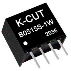 M&oacute;dulo conversor DC-DC elevador isolado K-CUT B0515S-1W 5 a 15 V