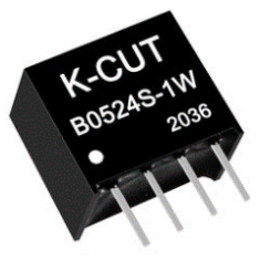 K-CUT B0524S-1W Conversor DC-DC Isolado Elevador 5 a 24 V