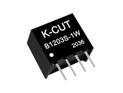 K-CUT B1203S-1W M&oacute;dulo Conversor DC-DC Isolado Redutor 12V para 3,3V - Imagem 1