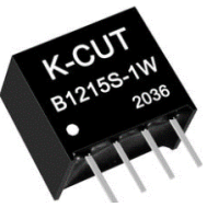 K-CUT B1215S-1W Conversor DC-DC Isolado Elevador 12 para 15 V